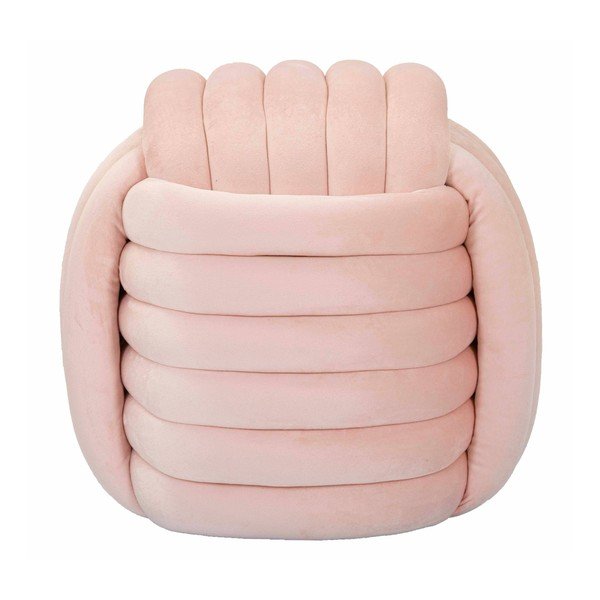 Světle růžový sametový taburet Softy – Mauro Ferretti-image-2