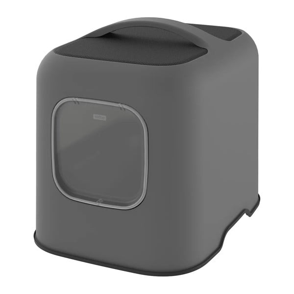 Antracitová sada kočičího záchodu a lopatky Biala – Rotho-image-1