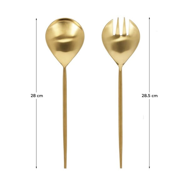 Nerezový salátový příbor 2 ks Lite – Kave Home-image-3