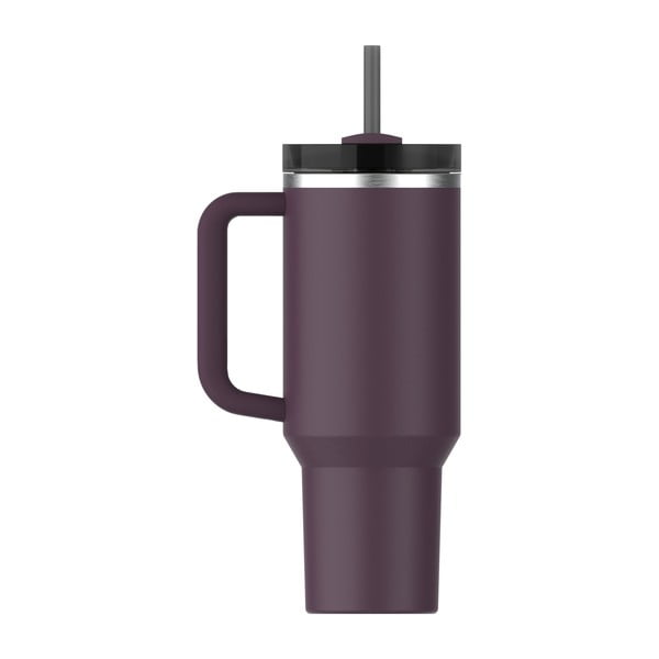 Tmavě fialová termoska s brčkem z nerezové oceli 1,18 l Quencher H2.0 FlowState Tumbler Plum – Stanley-image-3