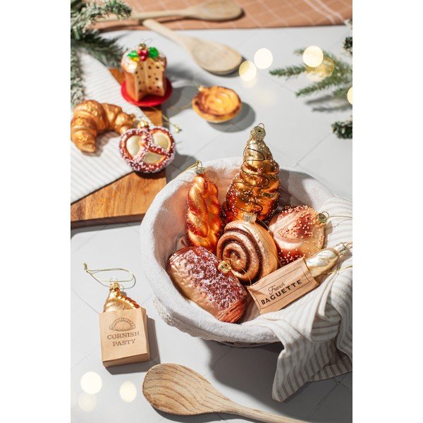 Skleněná vánoční ozdoba 3,5 cm Plait Bread – Sass & Belle-image-2