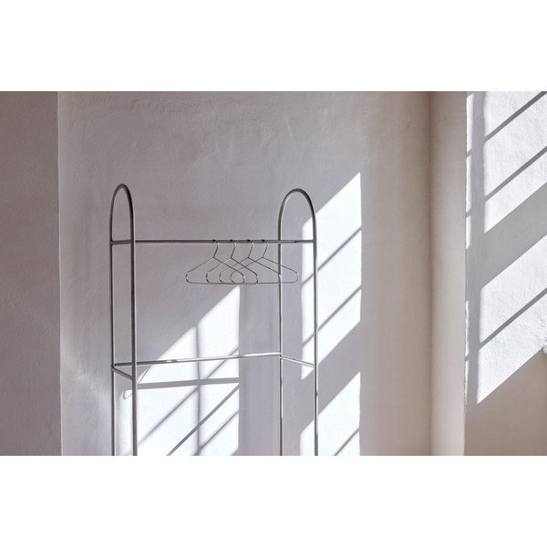 Kovový stojan na oblečení v matně stříbrné barvě 92x186x39 cm Arch – Mette Ditmer Denmark-image-2