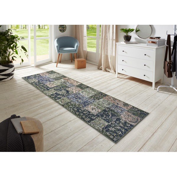 Zelený koberec běhoun 250x80 cm Kirie - Hanse Home-image-1