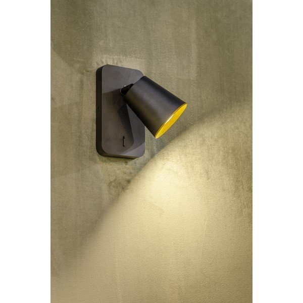 Černé nástěnné svítidlo ø 8 cm Elli – GTV-image-1