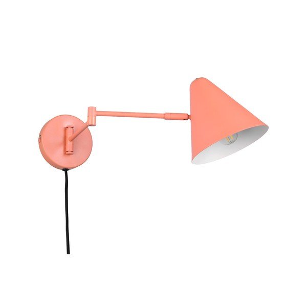 Oranžové nástěnné svítidlo s ohybatelnou konstrukcí do zásuvky ø 15 cm Cosima – Trio
