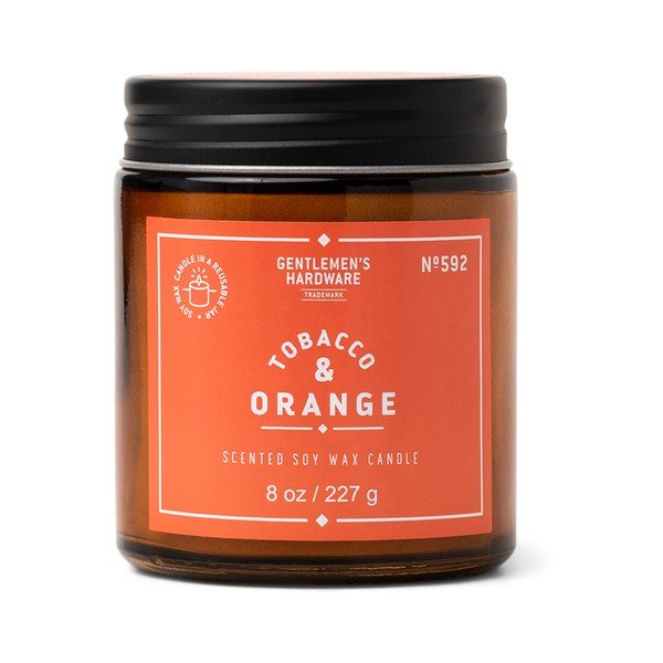 Vonná sojová svíčka doba hoření 48 h Tobacco & Orange – Gentlemen's Hardware