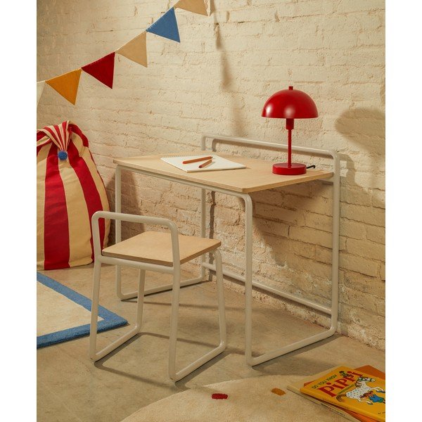 Béžová kovová dětská židle Tinn – Kave Home-image-1