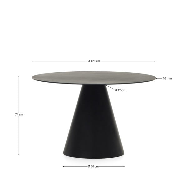 Kulatý jídelní stůl ø 120 cm Wilshire – Kave Home-image-4