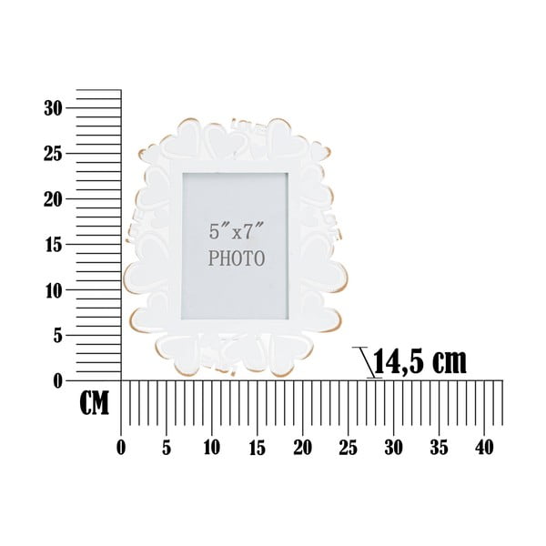 Bílý kovový rámeček na fotky Mauro Ferretti, 25 x 27,7 cm-image-3