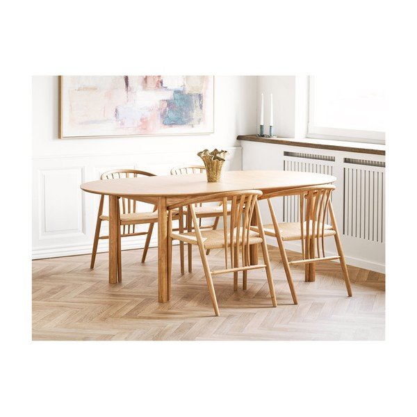 Rozkládací jídelní stůl s přídavnou deskou v dekoru dubu Bundaberg – House Nordic-image-1