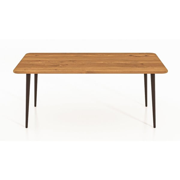 Konferenční stolek z dubového dřeva v přírodní barvě 90x90 cm Kula – The Beds-image-2