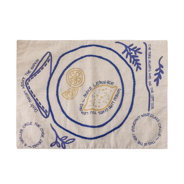 Prostírání s příměsí lnu 33x48 cm Limone – Bloomingville