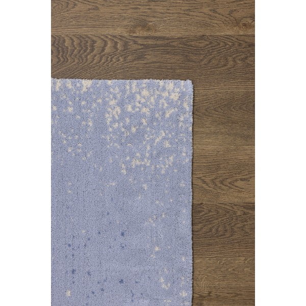 Světle modrý vlněný koberec 160x240 cm Folds – Agnella-image-3
