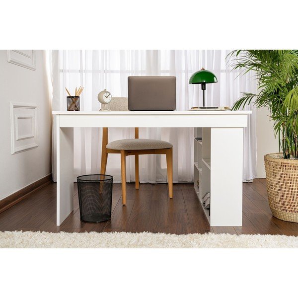 Matný rohový pracovní stůl 120x130 cm Vesper – Kalune Design-image-4