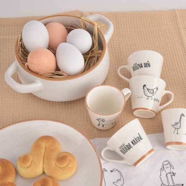 Krémové keramické misky v sadě 4 ks 850 ml Statek – Orion-image-3