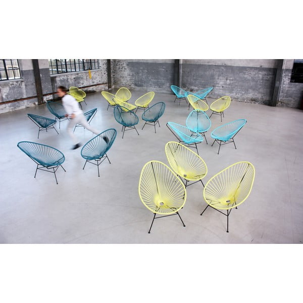 Křeslo Acapulco, černé, délka 100 cm-image-3