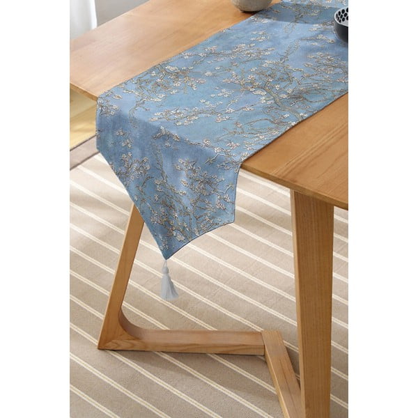 Běhoun na stůl 45x140 cm Blue Spring – Minimalist Cushion Covers-image-1