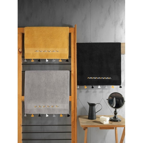 Froté bavlněné ručníky v sadě 3 ks 50x90 cm Asorti – Foutastic-image-2