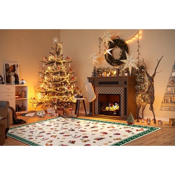 Zelený koberec s vánočním motivem 160x230 cm Green Christmas – Villeroy&Boch-image-1
