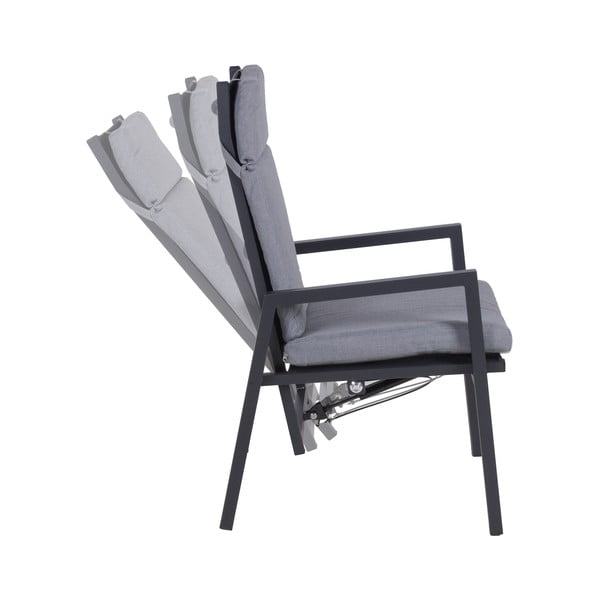 Šedá kovová zahradní židle Sintra – Garden Pleasure-image-1