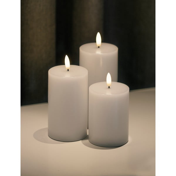 LED svíčky v sadě 3 ks (výška 15 cm) Sille Rechargeable – Sirius-image-3