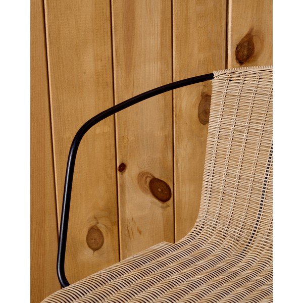Ratanová zahradní židle v přírodní barvě Eltiera – Kave Home-image-3