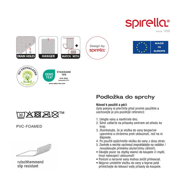 Protiskluzová podložka do vany 36x71 cm Bang – Spirella-image-1