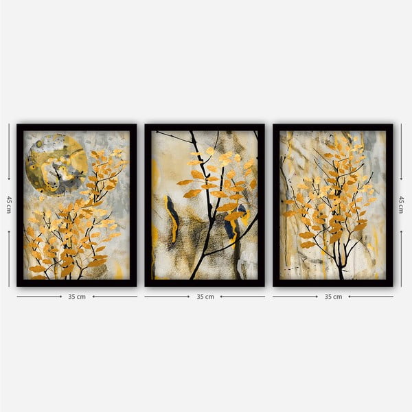 Obrazy v sadě 3 ks 35x45 cm – Wallity-image-1