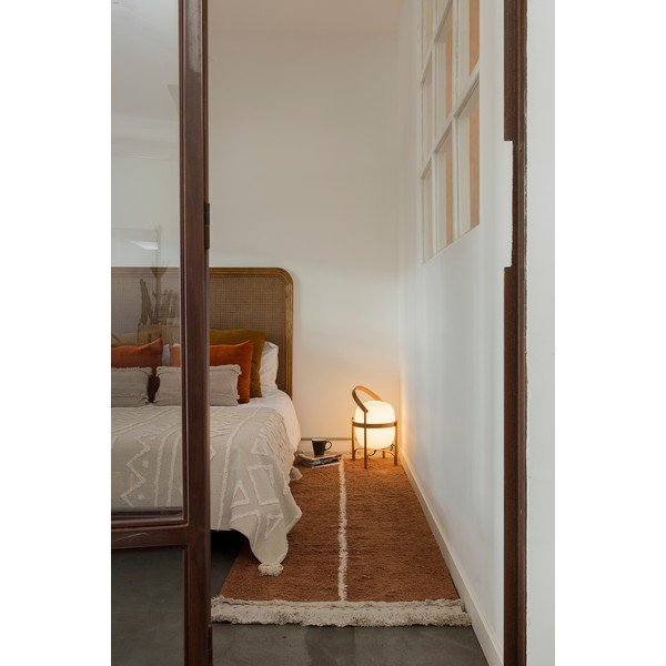 Bavlněný běhoun v béžovo-cihlové barvě 80x230 cm Duetto Toffee – Lorena Canals-image-3