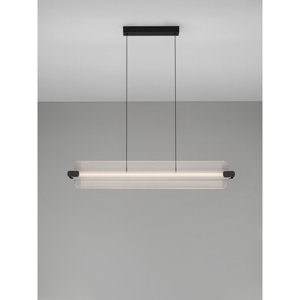Matně černé skleněné LED stmívatelné závěsné svítidlo Emery – Nova Luce-image-4