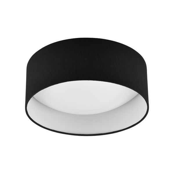 Černé LED stropní svítidlo ø 30 cm Locarno – Trio