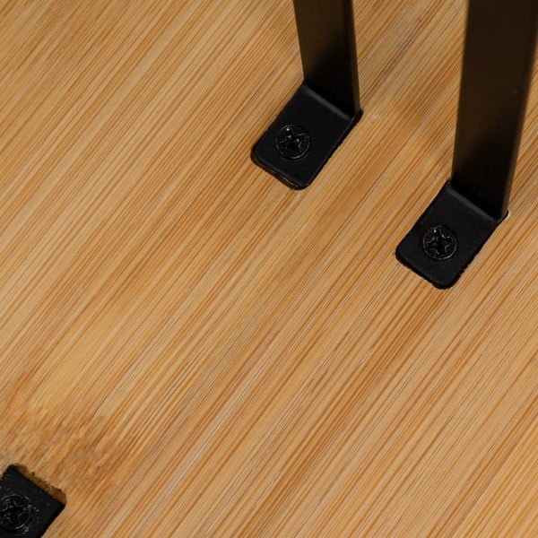 Černý/v přírodní barvě kovový stojan na papírové utěrky – Casa Selección-image-1