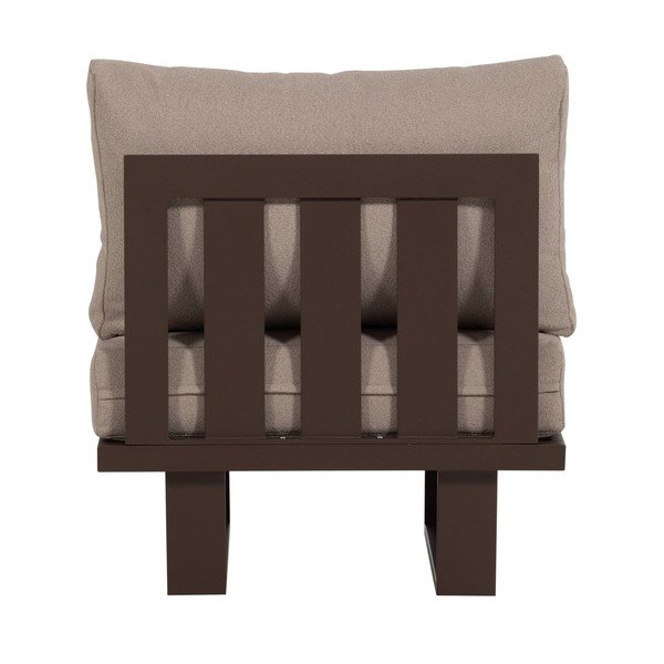 Hnědé kovové/polstrované zahradní křeslo Bear – WOOOD-image-4