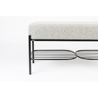Světle šedá lavice White Label Milou