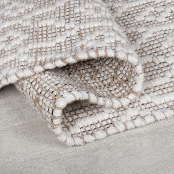 Světle šedý ručně tkaný vlněný koberec 80x150 cm Dream – Flair Rugs-image-2