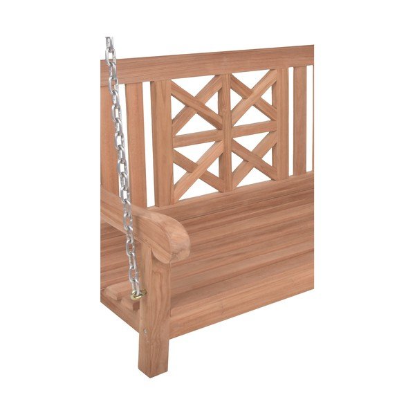 Dřevěná zahradní houpačka v přírodní barvě Latoa – Garden Pleasure-image-4