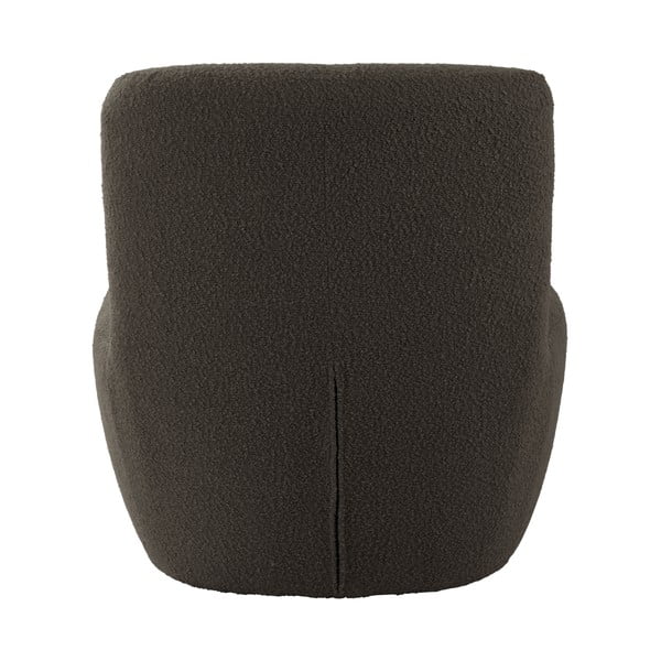 Šedohnědé křeslo z textilie bouclé Ada – Leitmotiv-image-3