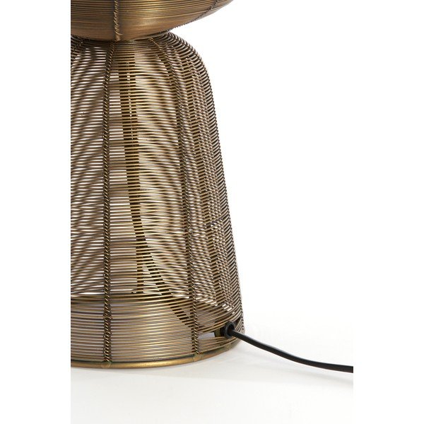 Kovová stolní lampa v bronzové barvě (výška 42 cm) Aboso – Light & Living-image-3
