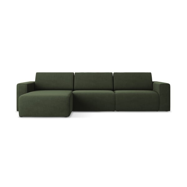 Zelená modulární rohová pohovka (levý roh) Kalea – Makamii