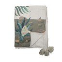 Zelená deka 130x155 cm Peacock – Bloomingville