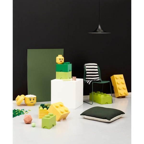 Bílý úložný kulatý box LEGO®, ⌀ 12,5 cm-image-2