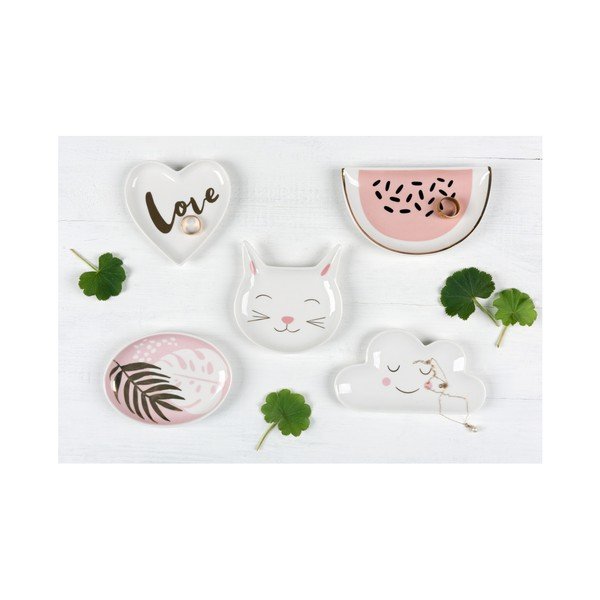 Ozdobný porcelánový talířek Rex London Tropical Palm, délka 13 cm-image-1