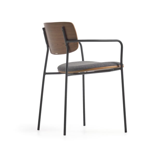 Šedo-hnědá jídelní židle Maureen – Kave Home-image-3