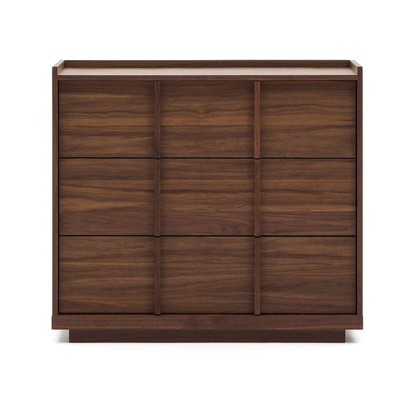 Hnědá komoda v dekoru ořechu 100x78x50 cm Onix – Kave Home