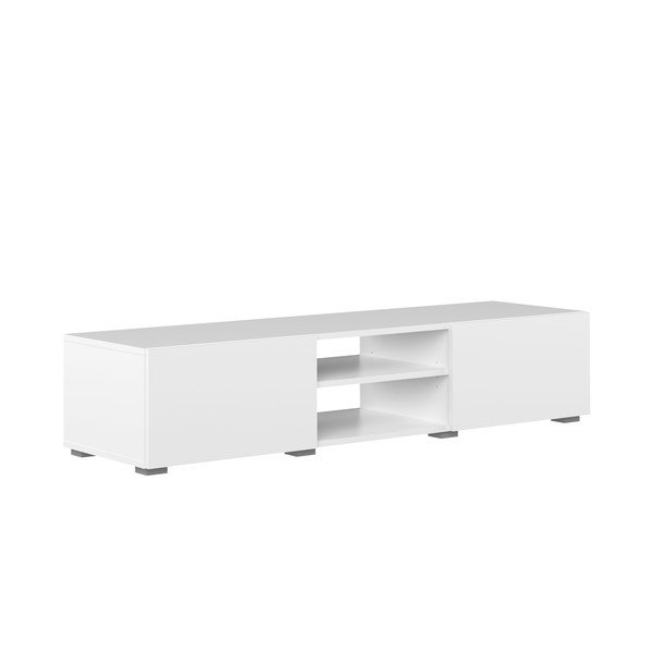 Bílý TV stolek 140x31 cm Podium - TemaHome-image-2