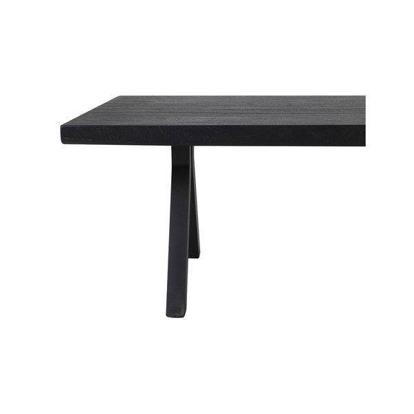 Černý jídelní stůl 100x220 cm Muden – Light & Living-image-3