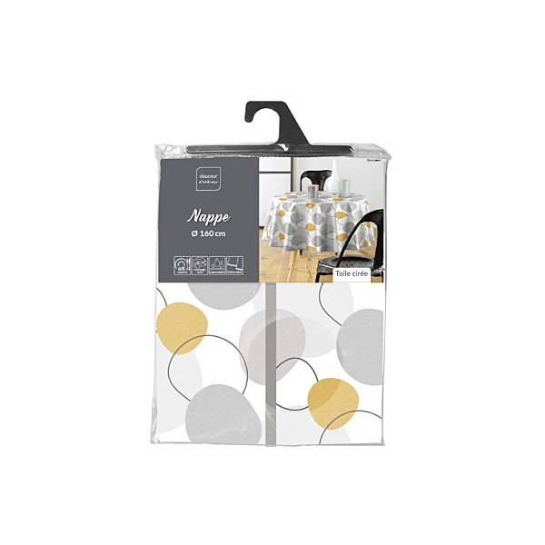 Omyvatelný ubrus ø 160 cm Disco – douceur d'intérieur-image-1