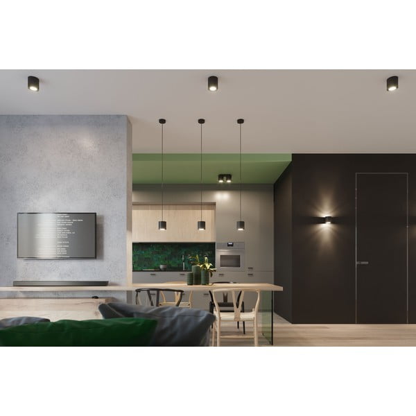 Černé stropní svítidlo Sollux Roda-image-1