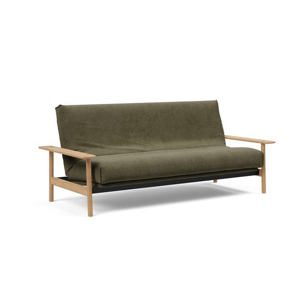 Zelená manšestrová rozkládací pohovka 230 cm Balder – Innovation-image-2