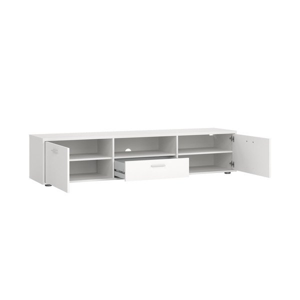 Bílý TV stolek 177x38 cm Media – Tvilum-image-4
